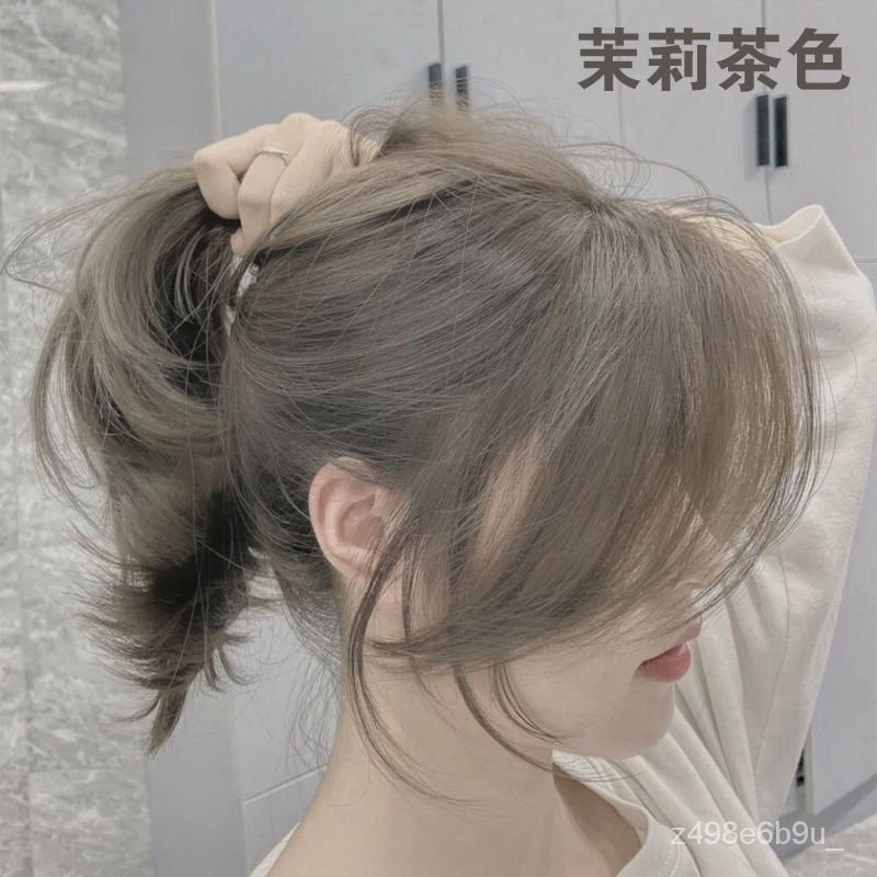 樹人 茉莉茶色染髮劑21流行色顯白黑茶色藍黑色女純植物自己在家染頭 蝦皮購物