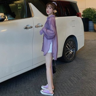 臺灣公司❤️開發票 女生衣服 文青款 長袖襯衫 長袖防曬襯衫 百搭上衣 設計感 薄外套 小外套 襯衫外套 基本款