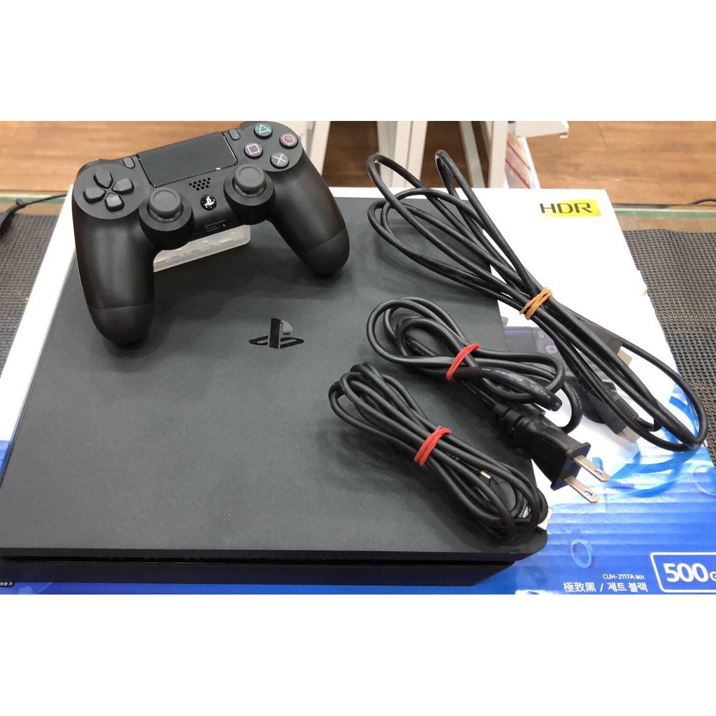 中古ps4 主機cuh 2177a型slim 薄型主機500gb 極致黑 蝦皮購物