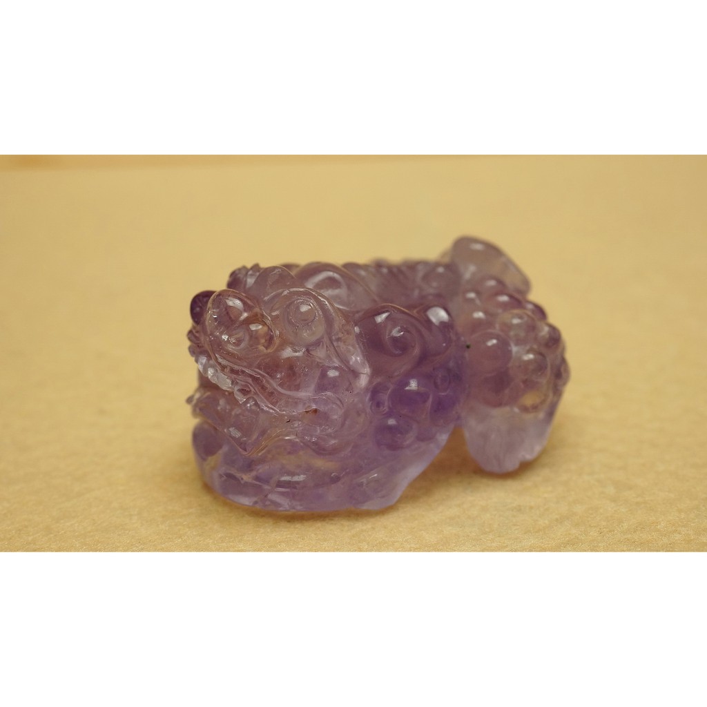 § 崧騏 § 紫水晶貔貅雕件 可做擺件、墜子 (高27 寬39 長47mm)