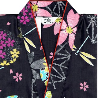 作務衣女性カワ イイ かわいい浴衣柄のさむえ婦人定番女士印染浴衣生地着物女士染浴衣和服 蝦皮購物