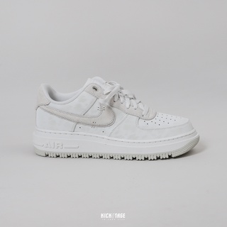 NIKE AIR FORCE 1 LUXE AF1 全白 麂皮 縫線 靴子 鋸齒大底 復古【DD9605-100】KS