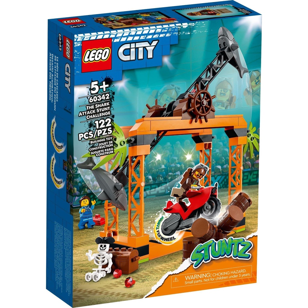 【宅媽科學玩具】LEGO 60342 鯊魚攻擊特技挑戰組