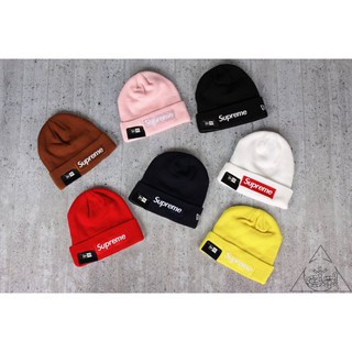 【HYDRA】Supreme x New Era Box Logo Beanie 毛帽 刺繡 帽子 情侶【SUP123】
