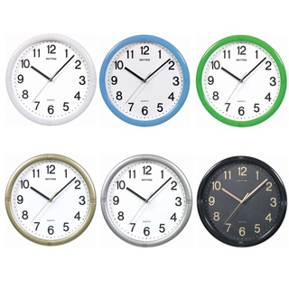 【神梭鐘錶】RHYTHM CLOCK日本麗聲白藍黑綠金銀 6款滑動式靜音圓掛鐘 型號：CMG434NR03 CMG434