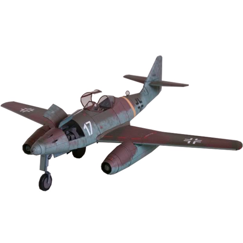 德國me-262戰鬥機紙模型1:33 GPM版me262飛機模型手工紙藝