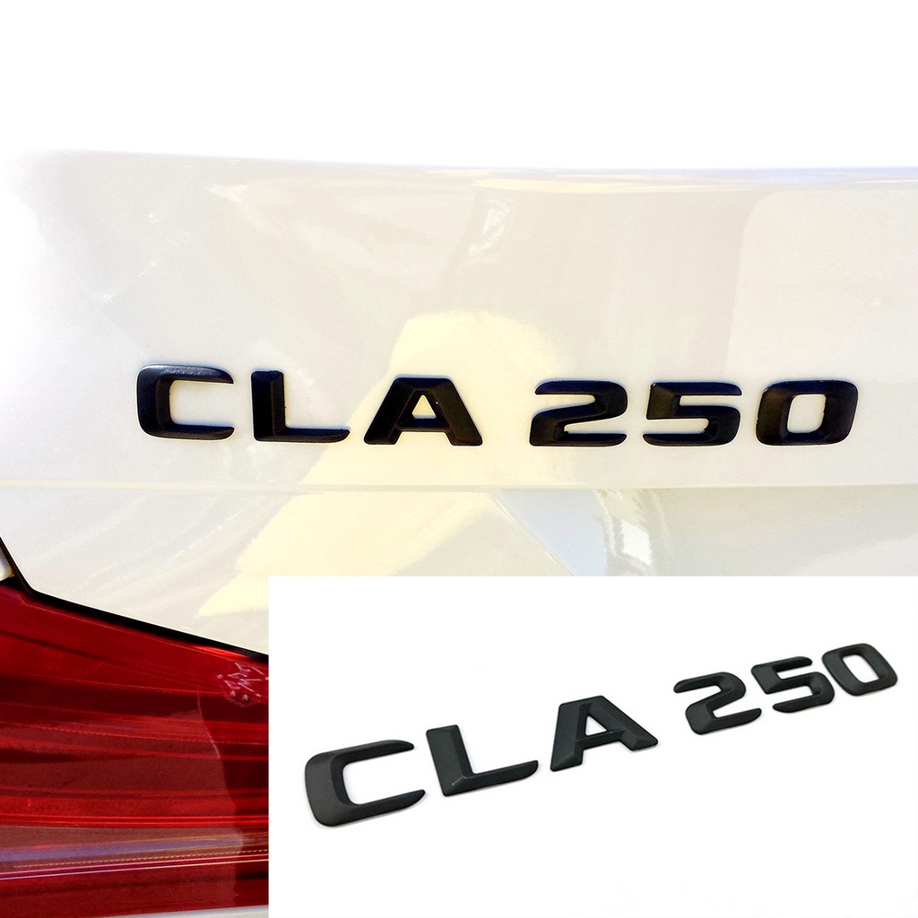 JR-佳睿精品 13-15 Benz 尖型 CLA250 AMG 消光黑 霧面黑 後車廂 字體 字貼 標誌 改裝