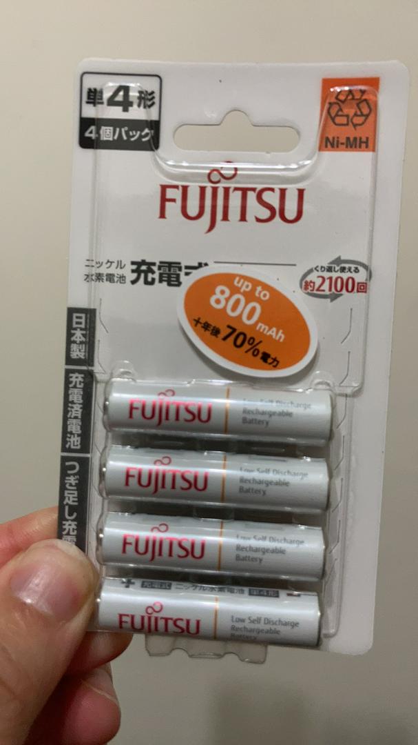 Fujitsu富士通HR-4UTC(日本製)2100次eneloop低自放電池3號/4號充電電池(買1卡4顆送電池盒) | 蝦皮購物