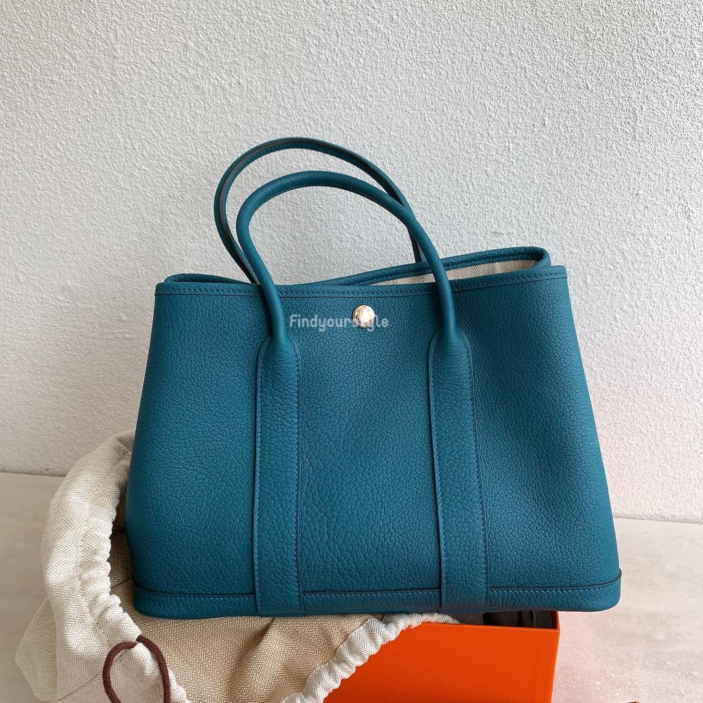 Findyourstyle 正品代購 Hermes Garden party 30 藍色
