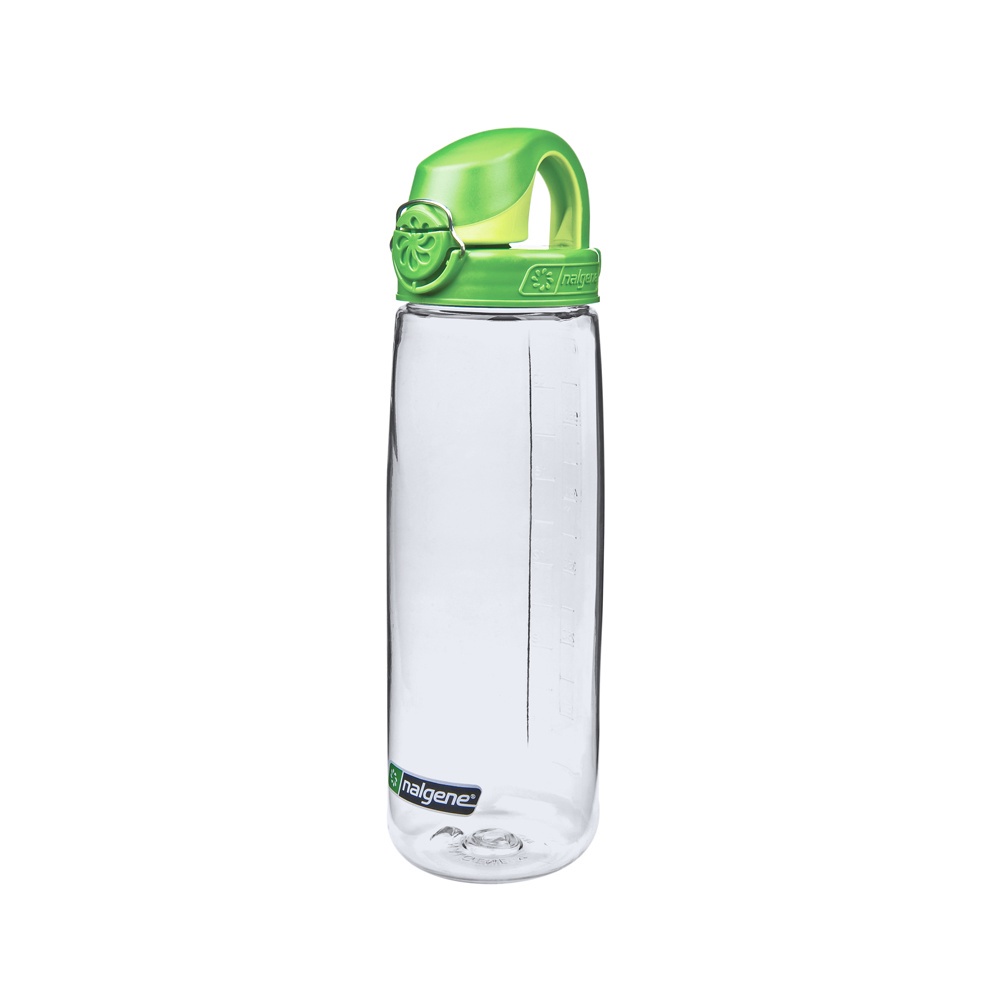 Nalgene OTF運動型750 ml登山戶外運動耐熱水壼 5565-2424 透明/綠蓋-現貨/蝦皮代開發票