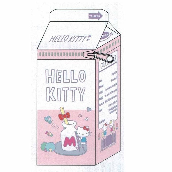 【莫莫日貨】全新 正版 日本原裝進口 kitty 凱蒂貓 可站立 站立式 牛奶盒造型 鉛筆盒 筆袋 S1414143
