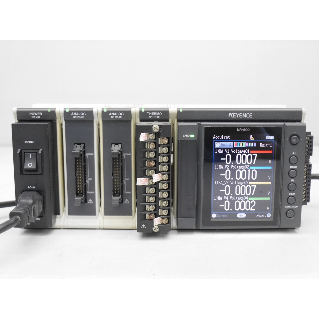 (HLFA-TDA) Keyence NR-600 NR-TH08 NR-HA08 電壓 溫度 波形記錄器 資料擷取器