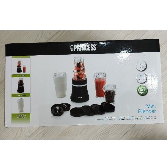 全新公司貨princess 荷蘭公主隨行冰鎮杯果汁機 黑 蝦皮購物