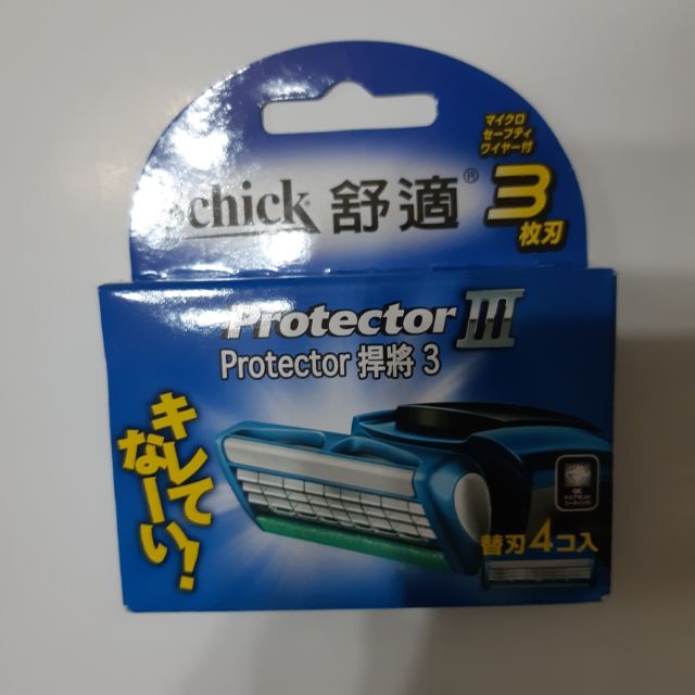 有 ok 寄貨 舒適 捍將3 悍將3 Protector III 3刀片 刮鬍刀片 一盒 4入 板橋區自取$230