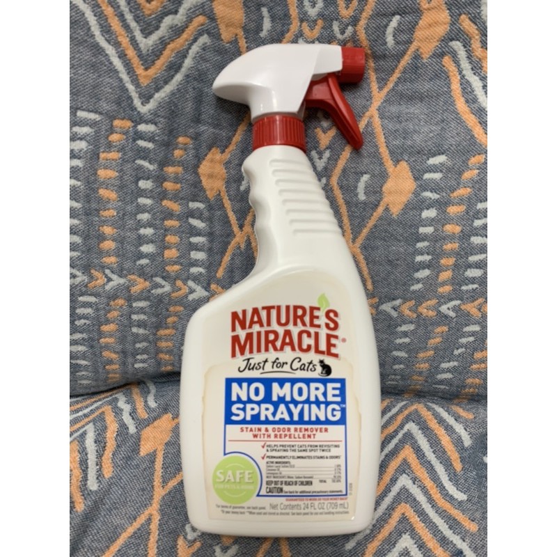 [九成新 防貓尿] Nature‘s Miracle 自然奇蹟-貓用驅離除臭噴劑
