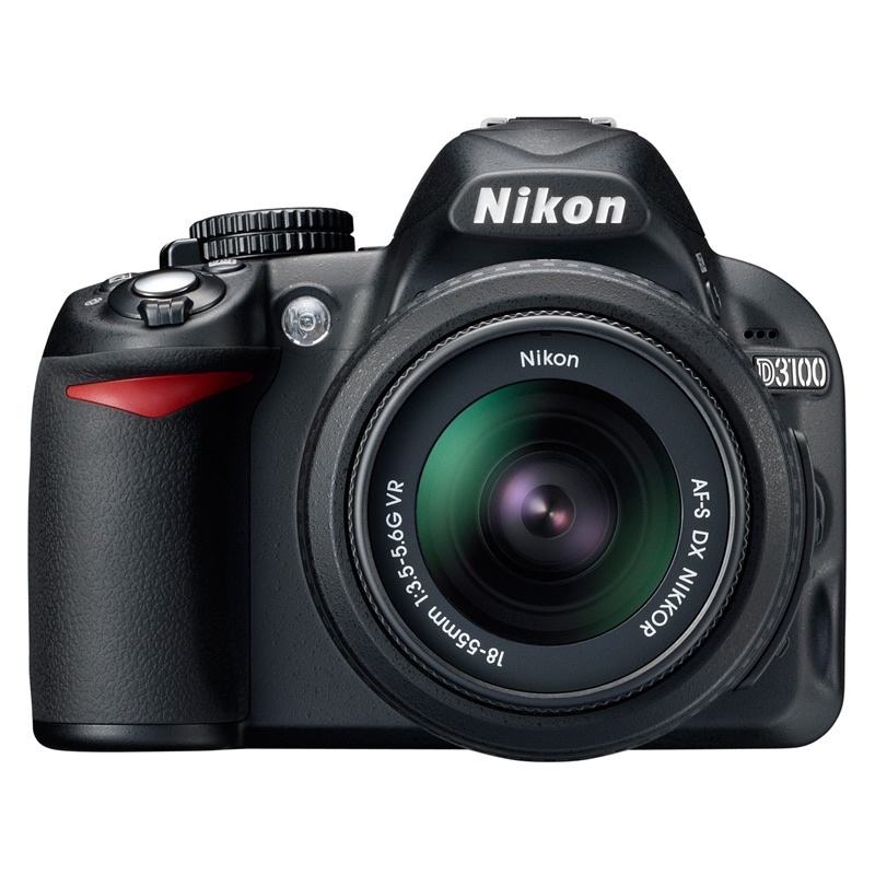 (二手_便宜出清）[Nikon單眼］D3100 單眼相機 kit組（含鏡頭） 附相機內袋及清潔組