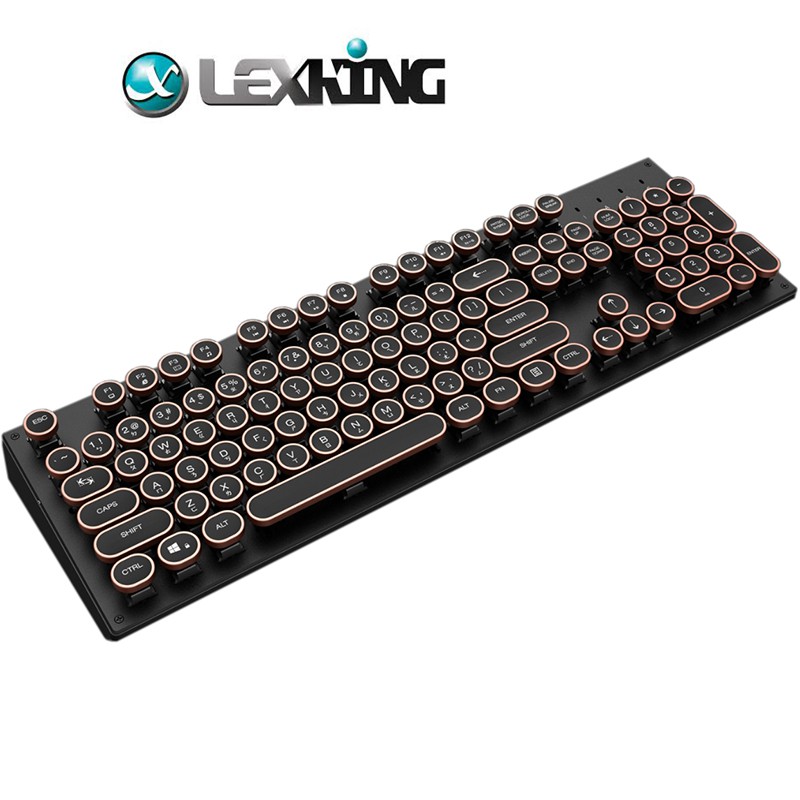 LEXKING LKB-7319 機械式鍵盤 104鍵 正印 中文版 Cherry紅軸/青軸 打字機鍵盤