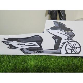 SMAX 右側面 整車 造型切割 霧面貼紙