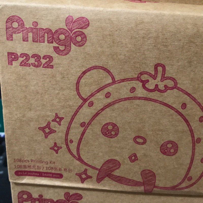 Pringo P232 照片 相片 相紙 補充包