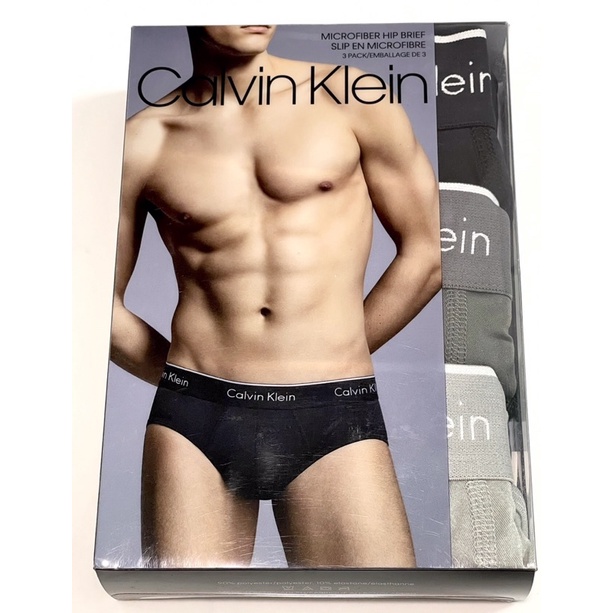 #現貨# CK-Calvin Klein 男大人黑/灰/淺灰3件組三角內褲-盒裝