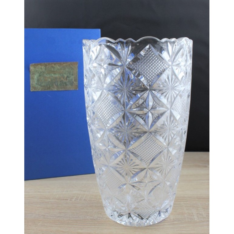日本 NORITAKE 水晶 花瓶 紙盒裝 1800600