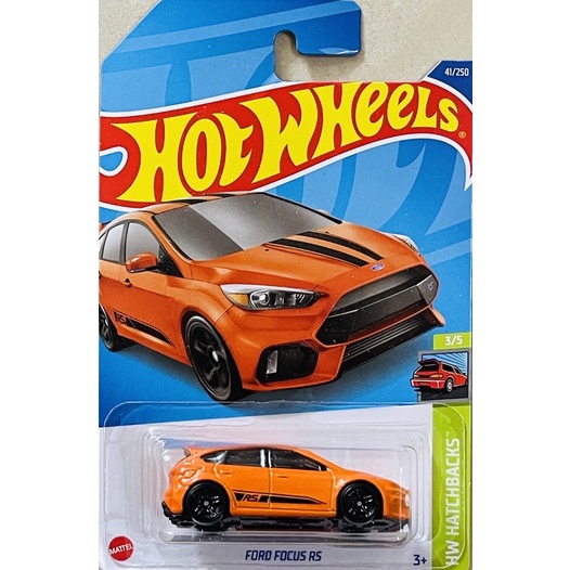 風火輪 Hot Wheels 福特 FORD FOCUS RS 橘色 掀背車 小鋼砲