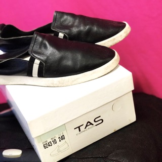 TAS - 皮革小黑懶人鞋