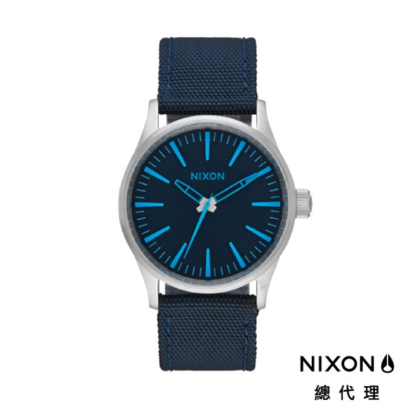 NIXON SENTRY 38 極簡復刻 海軍藍 尼龍錶帶 男錶 女錶 手錶 休閒 時尚 穿搭 A426-2219