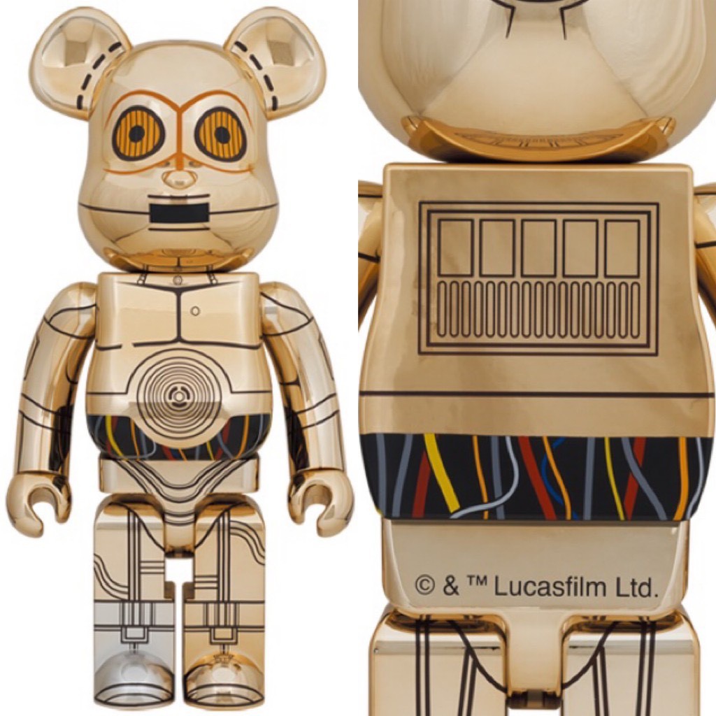 【萬世玩具】Be@rbrick C-3PO 1000％ Star Wars星際大戰 電鍍 金