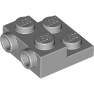 LEGO 樂高 99206 4304 淺灰 側接轉向薄板 Plate Mod 2x2 4654577 6469440