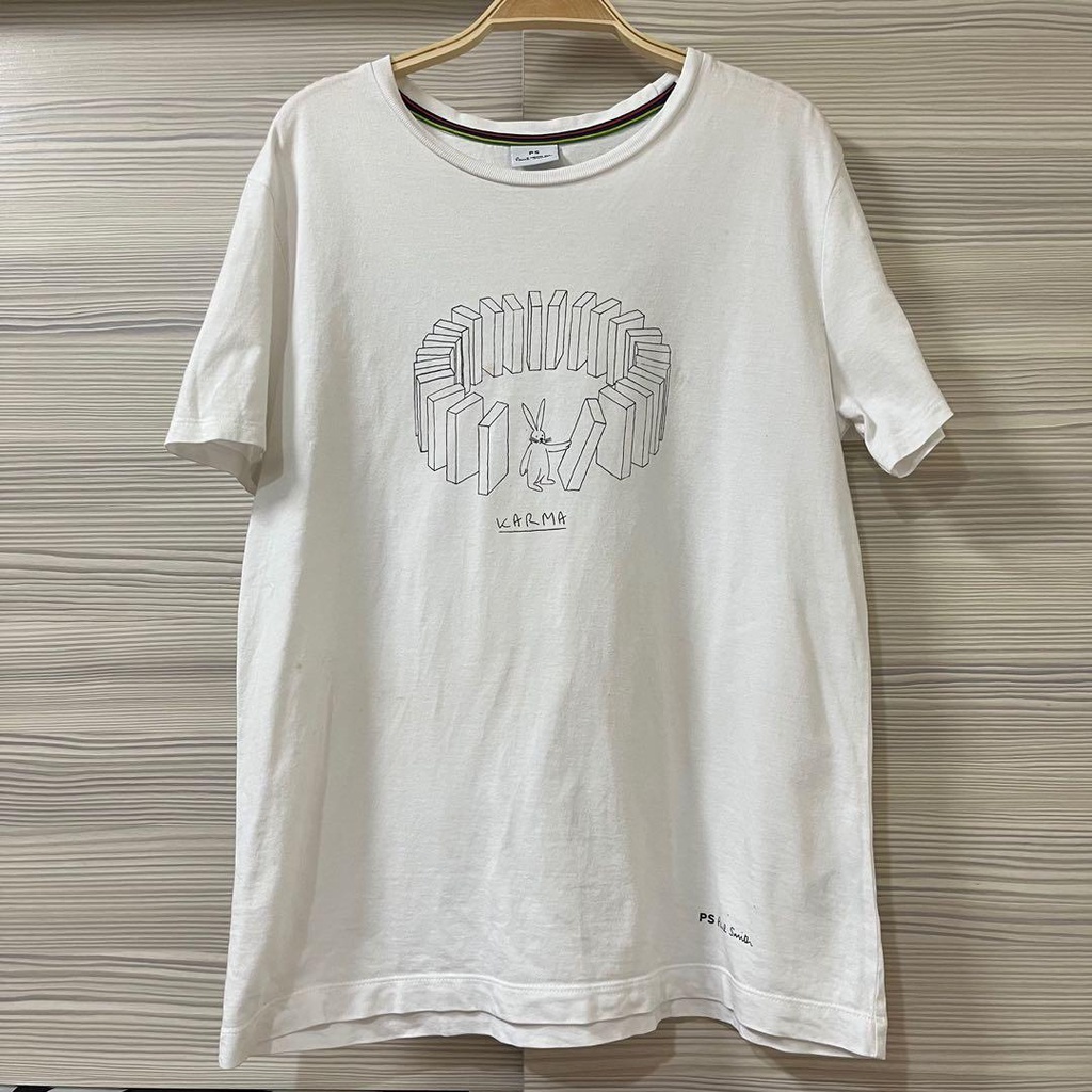 英國 Paul Smith 女生 白色 兔子 短袖上衣  Karma Bunny T-Shirt - White