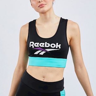 REEBOK CLASSICS VECTOR LOGO SPORTS BRA 女款 運動內衣 彈性 黑色 DX3798