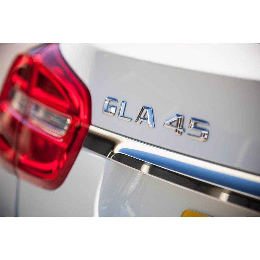 ~圓夢工廠~ Benz 賓士 2015~on GLA45 後車箱鍍鉻字貼 同原廠款式 高度23mm