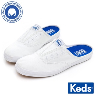 【Keds】MOXIE MULE 休閒有機棉穆勒鞋-白 (9212W132493)