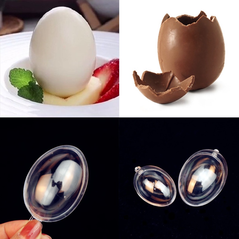 🔥低價免運🔥料理工具#分子料理空心巧克力雞蛋模具鵝蛋形模具透明蛋殼模具雞蛋殼模具