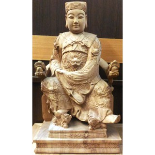 樟木 錦雕 白身 1尺3 李王 李府王爺 李府千歲 工廠直營 誠可小議 特殊需求可訂製