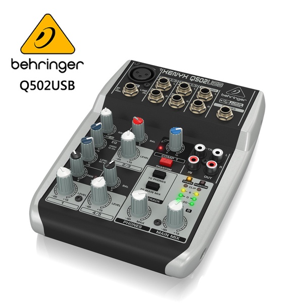 『有保固有發票』贈專用線材 耳朵牌 Behringer Q502 usb 混音器 錄音介面 直播 錄音 Podcast