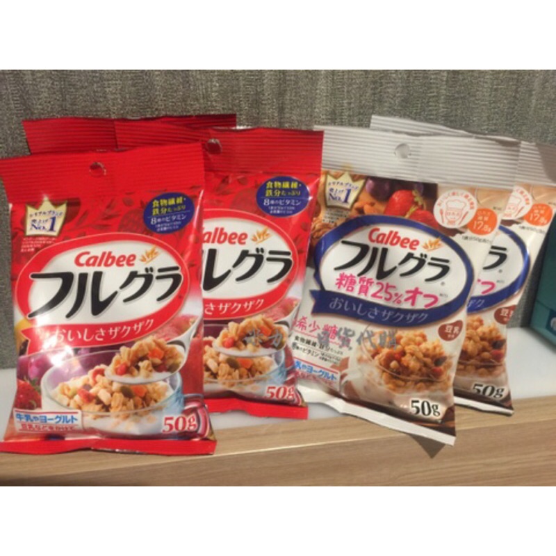 日本代購「現貨」日本Calbee人氣水果穀物麥片 小包裝/減糖