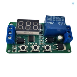 可調觸發延時循環定時吸合接通斷開開關繼電器模組12V
