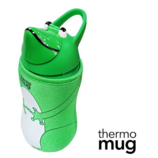 ❤️現貨❤️Thermo Mug 不鏽鋼動物造型水壺 380ml 經典款 綠色青蛙 造型可愛水壺 保溫瓶