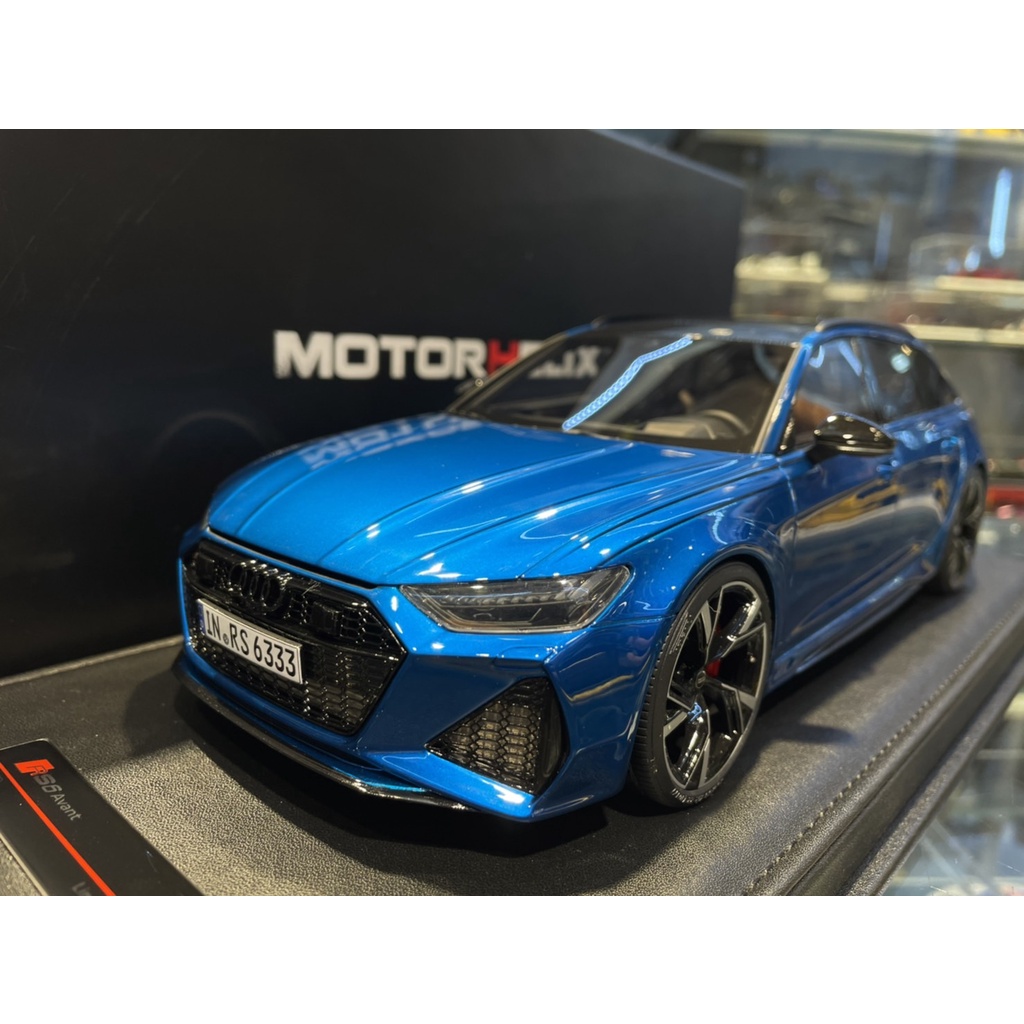 吉華科技@ 1/18 MotorHelix Audi RS6 Avant 藍色