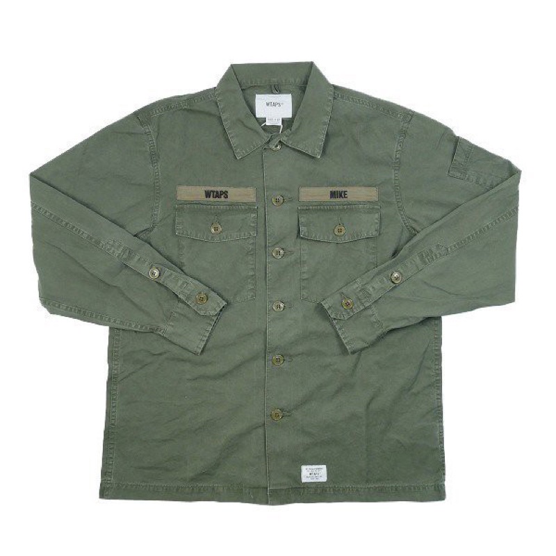 WTAPS 18SS BUDS LS 01 SHIRT COTTON GABADINE 襯衫 兩袋 軍襯 西山徹