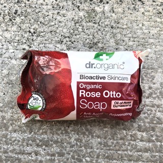 英國製 Dr. Organic Rose Otto Anti-Aging Soap 奧圖玫瑰 香皂 有機 新品