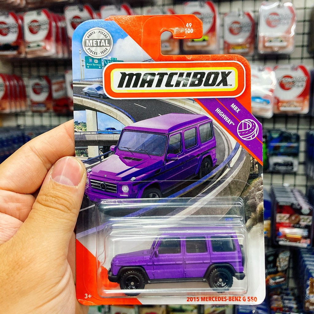 (小賈車庫)MATCHBOX 火柴車 1/64 2015 BENZ G550 消光紫 賓士 G CLASS 紫
