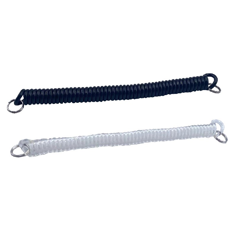彈簧繩+SUS不銹鋼金屬圈 潛水衝浪 好幫手 彈簧繩 伸縮繩 工具繩 旅行防掉防盜繩