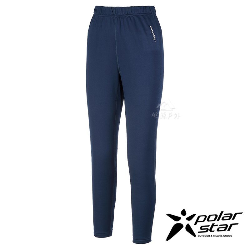 【PolarStar】女 針織合身保暖運動褲『深藍』P21430