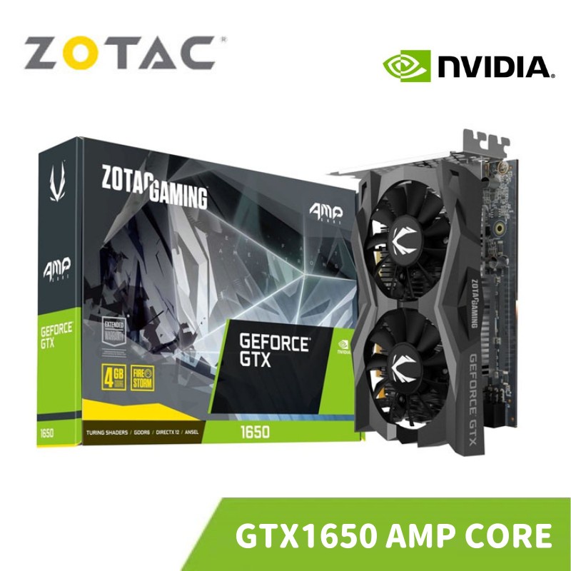 ZOTAC 索泰 GAMING GeForce GTX 1650 AMP Core 4G GDDR6 顯示卡