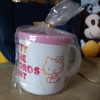 正版授權 台灣製造 Hello Kitty附蓋水杯