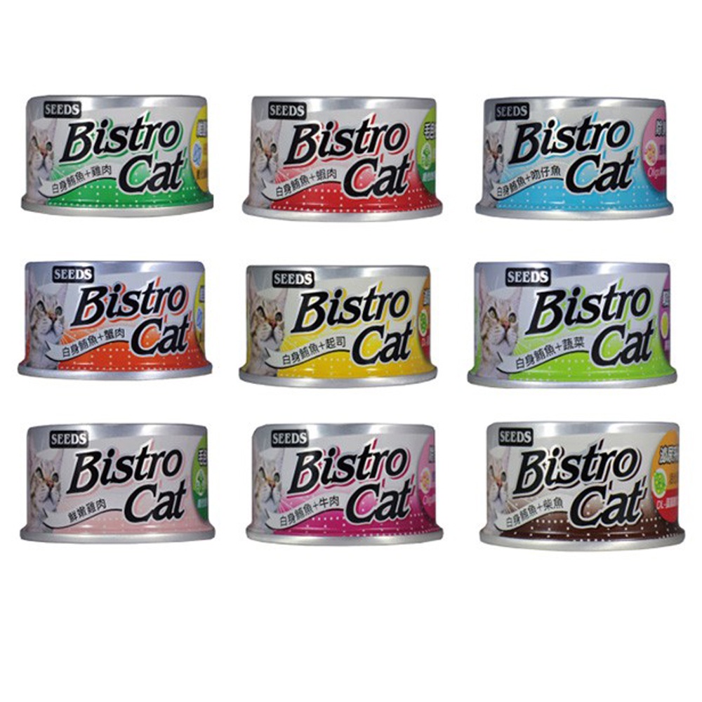 【SEEDS Bistro cat】 特級銀健康貓餐罐80g