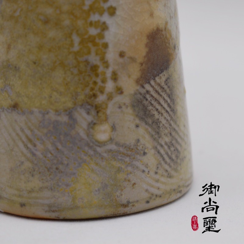 御尚璽 台灣陶藝家蘇鈴雅雙耳柴燒花器 蝦皮購物
